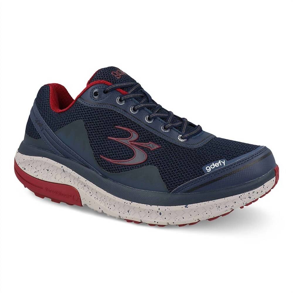 NEW GRAVITY DEFYER men's mighty walk shoe in blue/red